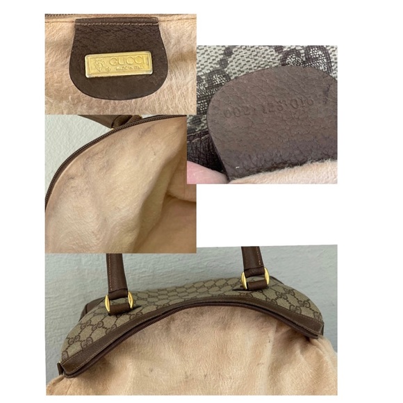 Vintage 80's GUCCI Classic GG Monogram PVC Vinyl Satchel Tote Crossbody Bag - Picture 11 of 13